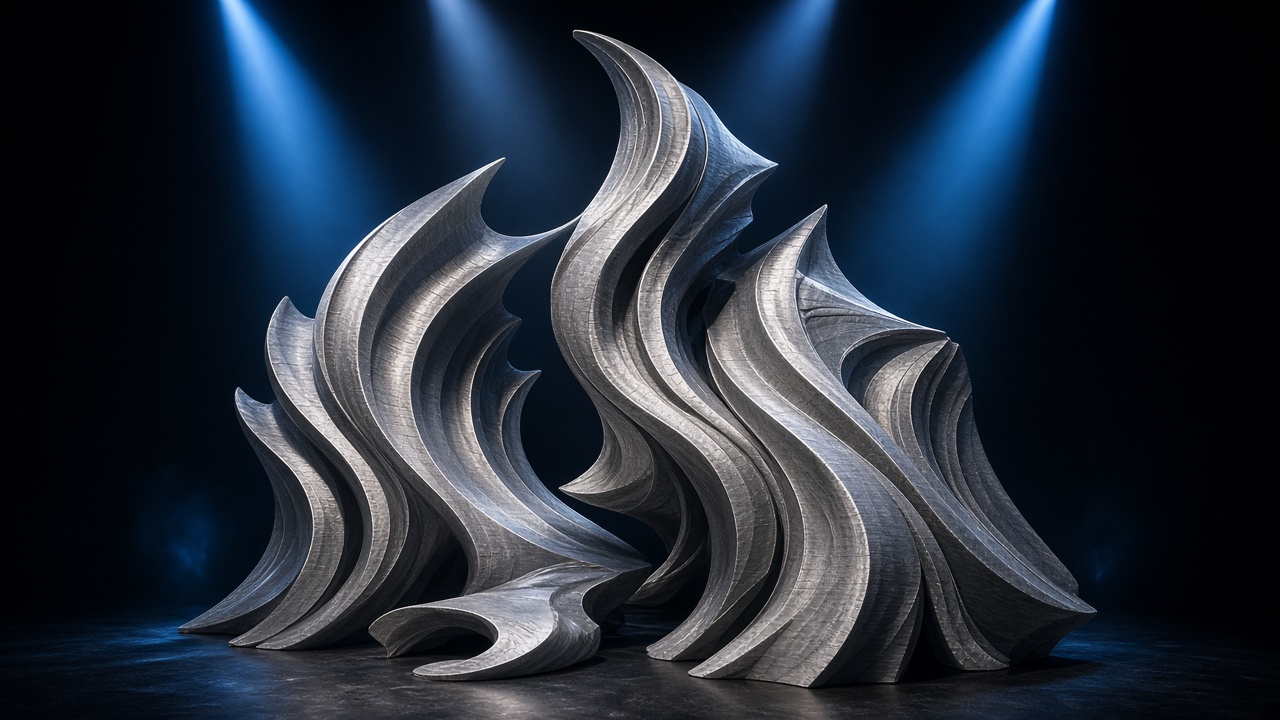 Volume scénique monumental imprimé en 3D — Nalyo3D
