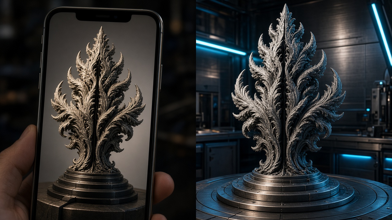 De la photo de référence à la pièce 3D Nalyo3D